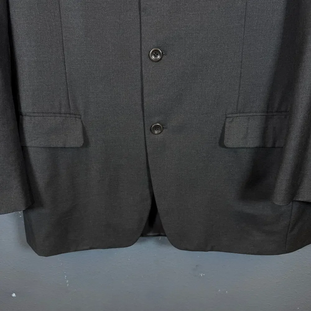 Canali 50r men’s Loro Piano Fabric Mario’s grey 100% wool suit 3 dott blazer